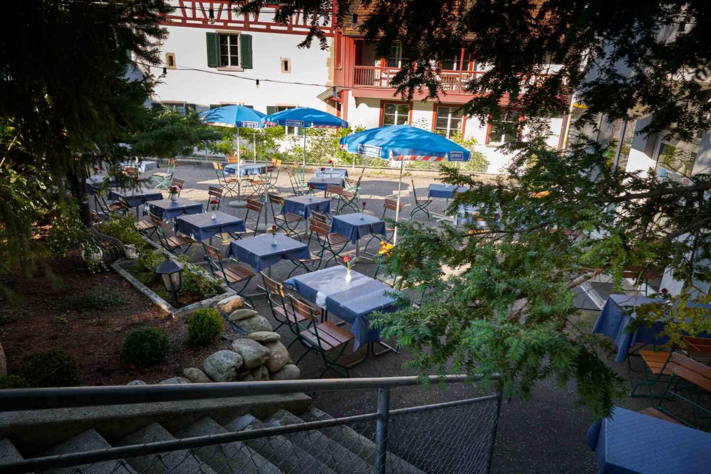 Terrasse Barnabas ohne Gäste
